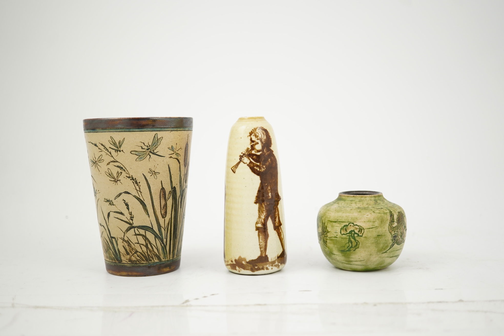 Martin Brothers: A group of three small wares